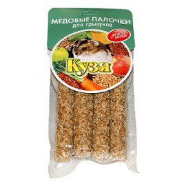 Кузя - палочки для грызунов "Фрукты + Овощи" 4 шт., 150 гр. 